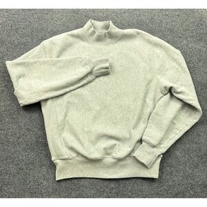 Champion Reverse Weave Sweatshirt Unisex Medium Gray Mock Neck S7645 806